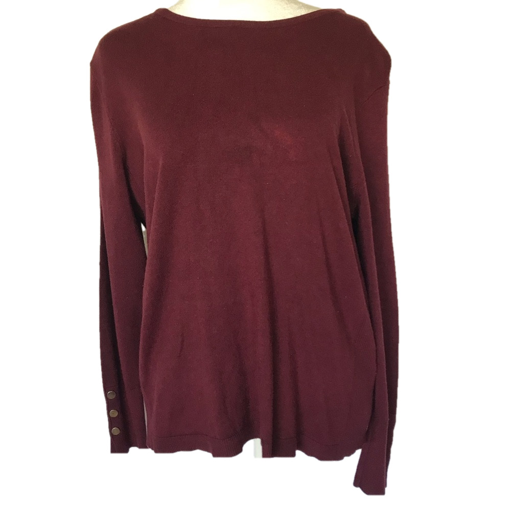 *Faded tag* Women's long sleeve Burgundy Sweater size PXL